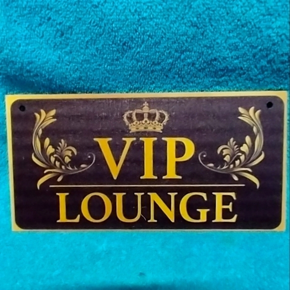 Other - VIP Lounge Decorative Sign Wood Bar Sign